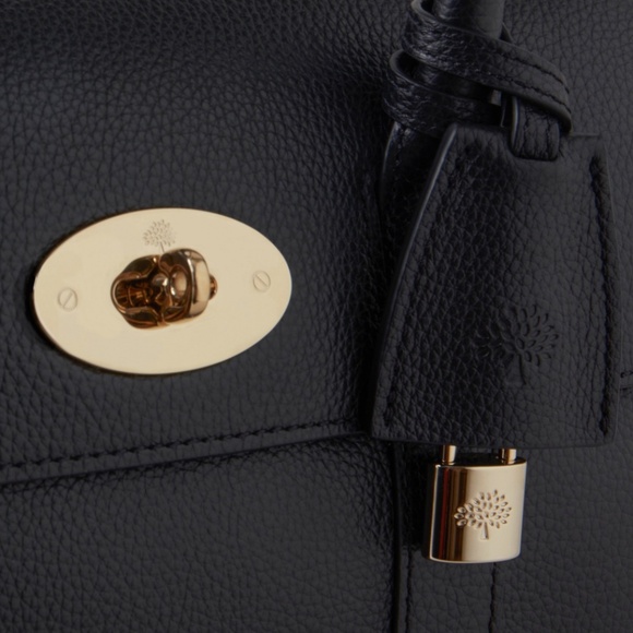 Mulberry 'Bayswater Satchel' in Black Classic Grain Leather  - MSRP $1545 - BNIB - Picture 5 of 7
